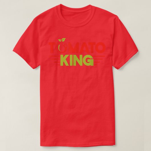 Tomato King Red Tomaten Planter Farmers T-shirt (Design voorkant)