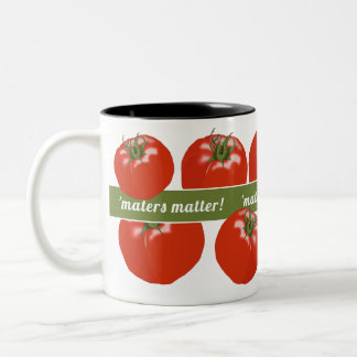 Tomato Lover Gardener Tomaten Matter Fun Tweekleurige Koffiemok