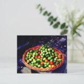 Tomato mandje briefkaart (Staand voorkant)