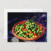 Tomato mandje briefkaart (Voorkant / Achterkant)