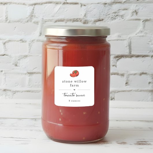 Tomato Marinara Pasta Chutney Vodka Sauce Label