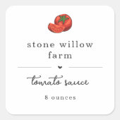 Tomato Marinara Pasta Chutney Vodka Sauce Label (Voorkant)