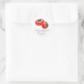 Tomato Memorial Funeral Seed Packet Ronde Sticker (Tas)