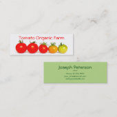 Tomato Organic Boerderij Mini Visitekaartje (Voorkant / Achterkant)