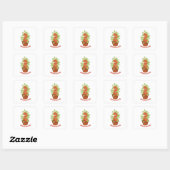 TOMATO PARADISE Garden Lover Vierkante Sticker (Vel)