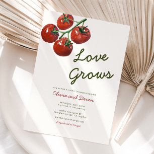 Tomato Party Theme Paar Douche Kaart