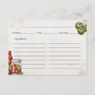 Tomato Paste Basic Recept Kaart