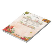 Tomato Paste Blank Notepad Notitieblok (Linkerzijde)