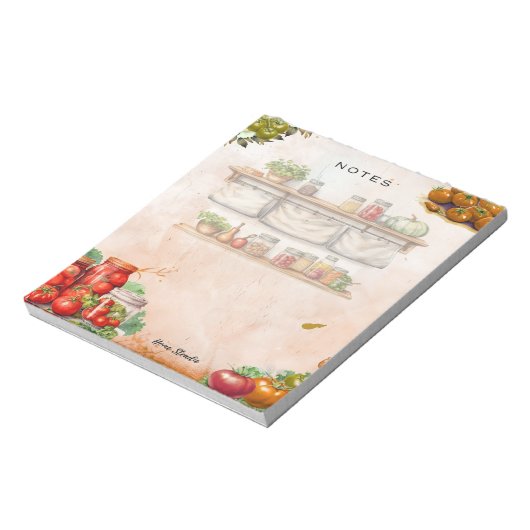 Tomato Paste Blank Notepad Notitieblok (Linkerzijde)