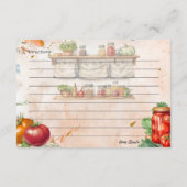 Tomato Paste Recept Kaart (Achterkant)