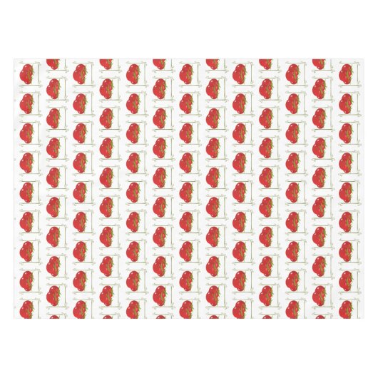 Tomato Pattern Tablecloth Tafelkleed (Voorkant (Horizontaal))