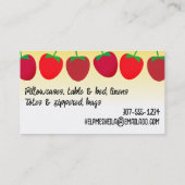 Tomato Pincushion Strawberry Naaien mode Toegang Visitekaartje (Achterkant)