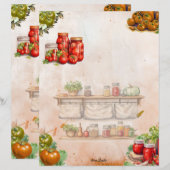 Tomato Plakken Volledige lege pagina Recept (Voorkant / Achterkant)