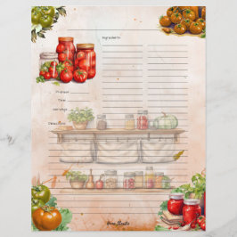 Tomato Plakken Volledige pagina Recept