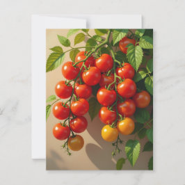Tomato Plant Gardening Themed Summer Vibes Briefkaart