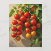 Tomato Plant Gardening Themed Summer Vibes Briefkaart (Voorkant)