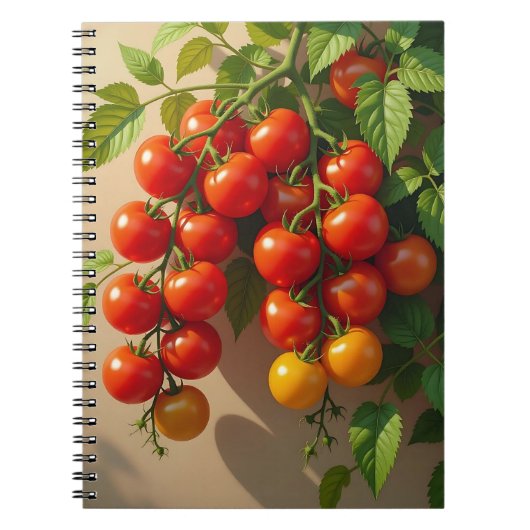 Tomato Plant Gardening Themed Summer Vibes Notitieboek (Voorkant)