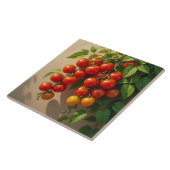 Tomato Plant Gardening Themed Summer Vibes Tegeltje (Zijkant)