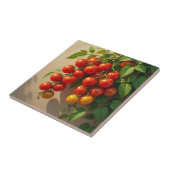 Tomato Plant Gardening Themed Summer Vibes Tegeltje (Zijkant)