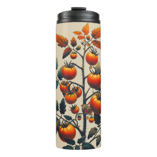 Tomato Plant I Love Tomatoes Art Thermosbeker