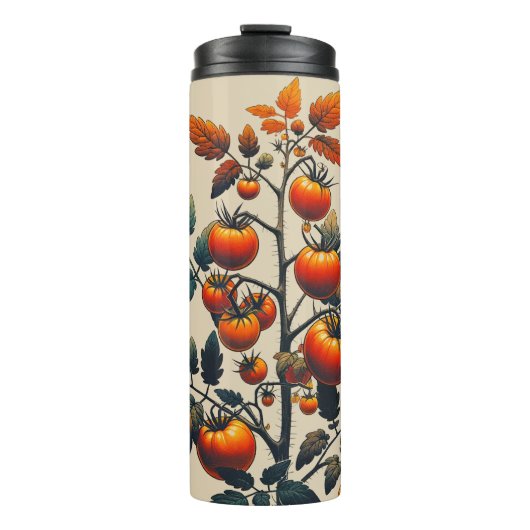 Tomato Plant I Love Tomatoes Art Thermosbeker (Voorkant)