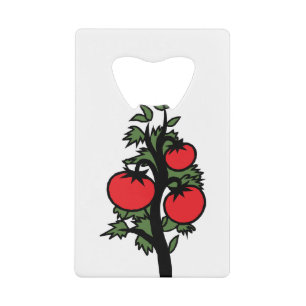 Tomato Plant Vegetable Sick Darkened Creditkaart Flessenopener