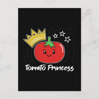 Tomato Princess - Cute Kawaii Tomato T-Shirt Briefkaart