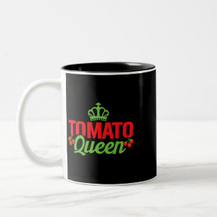 Tomato Queen Red Tomaten Planter Farmers Tweekleurige Koffiemok