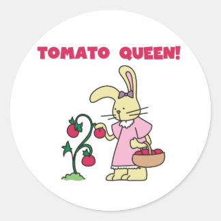 Tomato Queen-T-shirts en geschenken Ronde Sticker