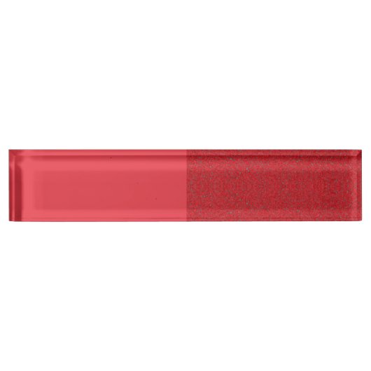 Tomato Red Acrylic Desk naamplaat –  Naambordje (Voorkant)
