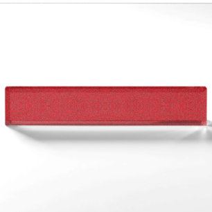 Tomato Red Acrylic Desk naamplaat – Naambordje