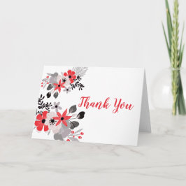 Tomato Red Blush Pink Misty Lila Floral bedankt