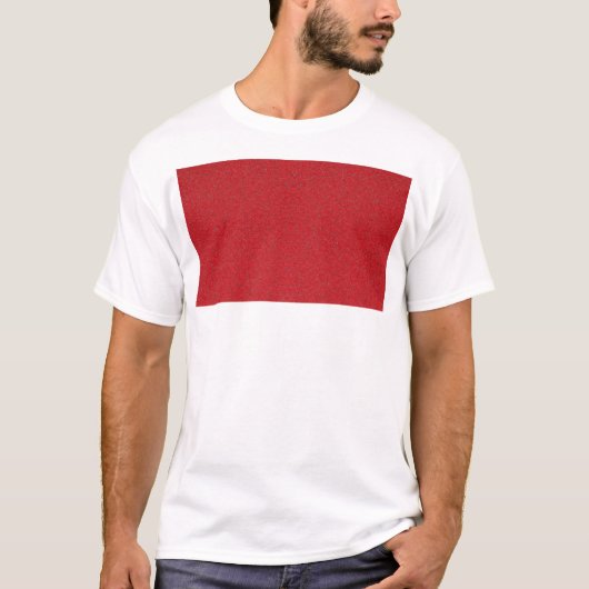 Tomato Red Chest Block T-shirt - (Voorkant)
