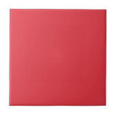 Tomato Red Custom Keramische Tegel Tegeltje (Voorkant)