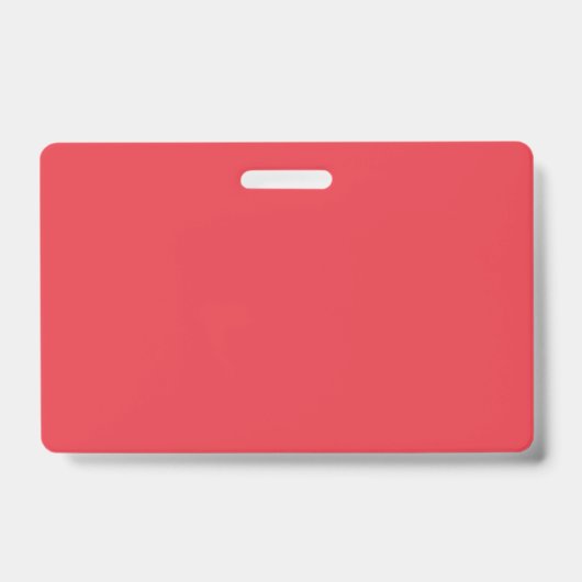 Tomato Red Custom Name Badge (Voorkant)