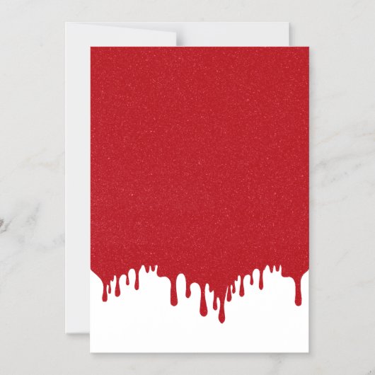 Tomato Red Drip Aangepaste Magnetische Kaart Magnetische Uitnodiging (Voorkant)