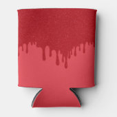 Tomato Red Drip Can Cooler – Customizable (Voorkant)