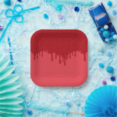 Tomato Red Drip Custom Paper Bord (Feest)