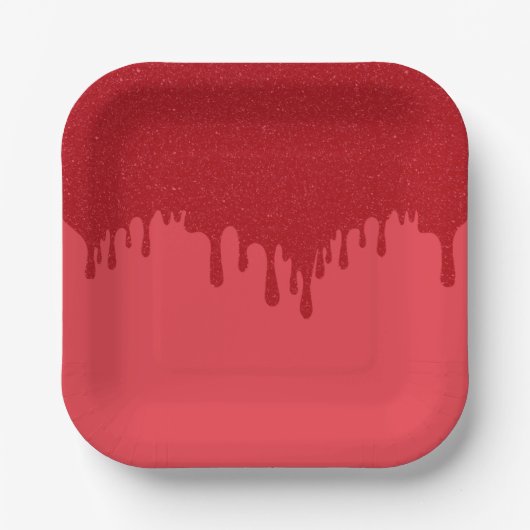 Tomato Red Drip Custom Paper Bord (Voorkant)