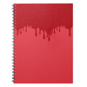 Tomato Red Drip Custom Spiral Notitieboek