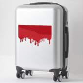Tomato Red Drip Custom Vinyl Sticker (Koffer)