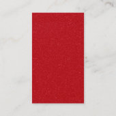 Tomato Red Drip on White Calling Card – Customize Contactkaartje (Achterkant)