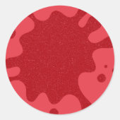 Tomato-Red Drip Seal Stickers -  (Voorkant)