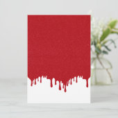 Tomato Red Drip Top Vouw Menukaart – Aanpasbaar (Staand voorkant)