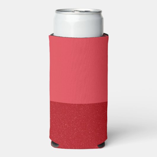 Tomato Red Duo-Tone Customizable Can Cooler (Seltzer Voorkant)