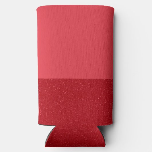 Tomato Red Duo-Tone Customizable Can Cooler (Achterkant)