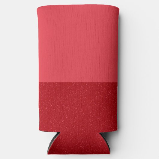 Tomato Red Duo-Tone Customizable Can Cooler (Voorkant)