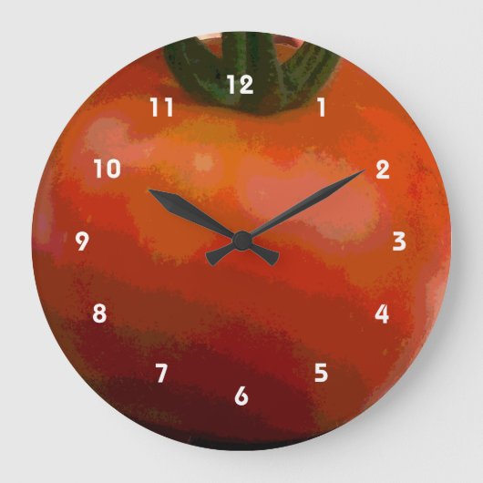 Tomato Red Grote Klok (Voorkant)