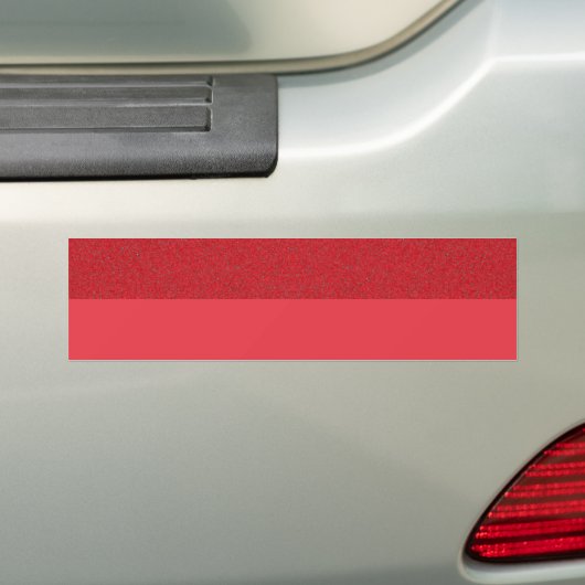 Tomato Red Half-Glitter Custom Bumpersticker (Op auto)