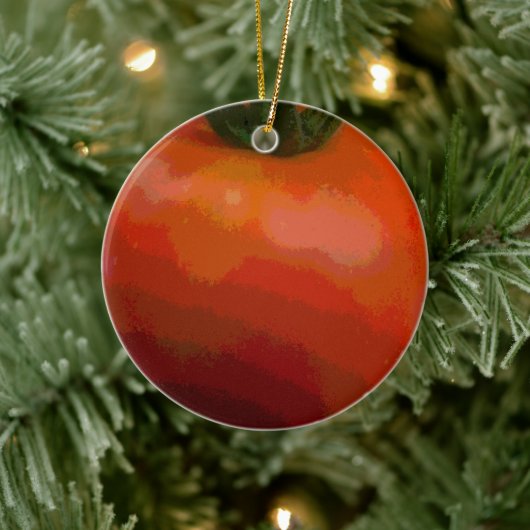 Tomato Red Keramisch Ornament (Boom)